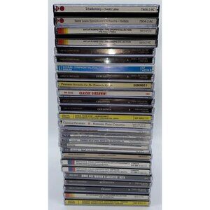 25 Classical Music CDs Beethoven Chopin Brahms Gershwin Debussy Wagner Orchestra